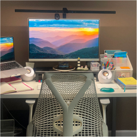 work from home desk setup