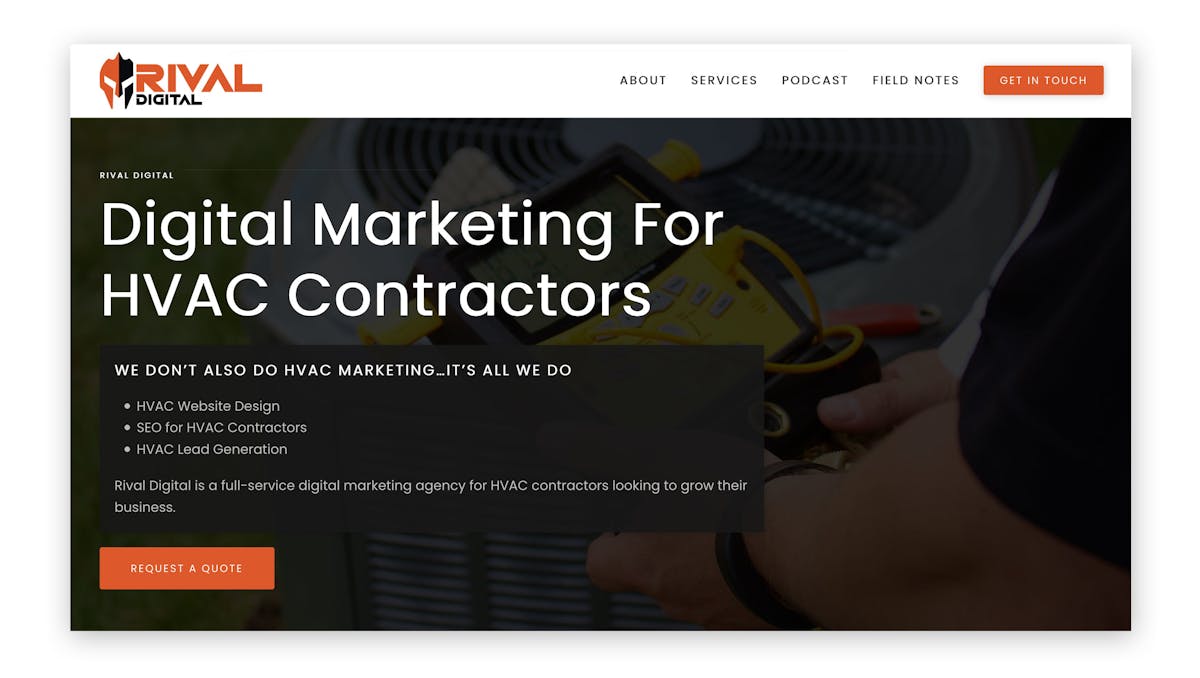 Rival Digital Homepage