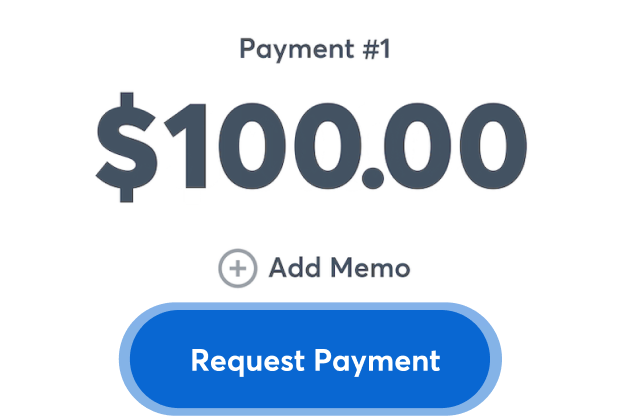 request payment feature on mobile app