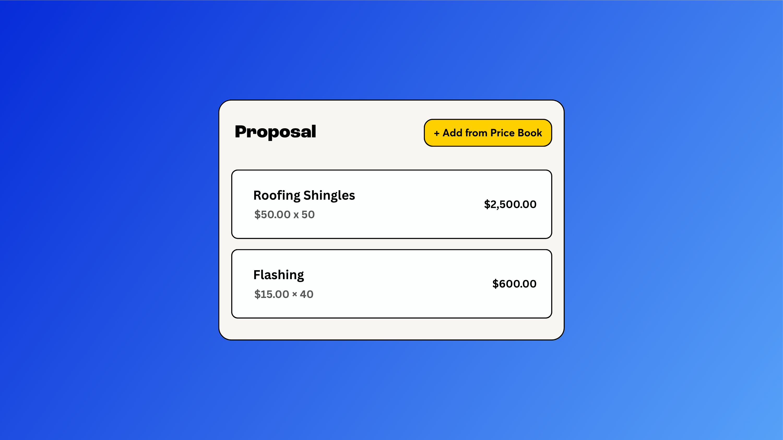 Featured Image for Price Book: Build Proposals & Quote Jobs in Seconds