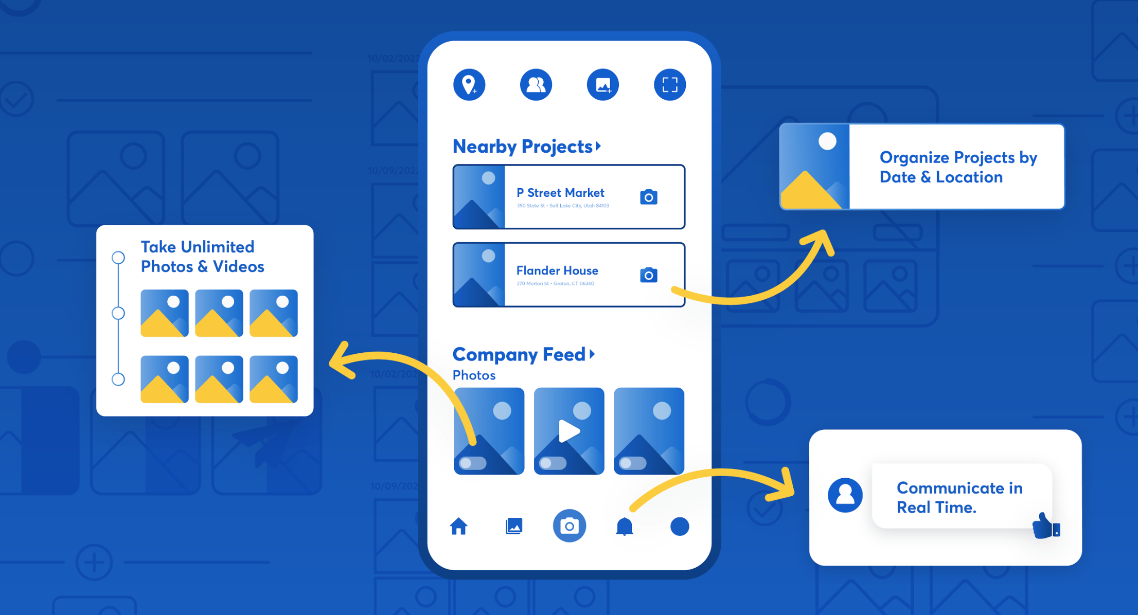 Contractor uses project management app to manage projects, photos, and field-to-office communication.