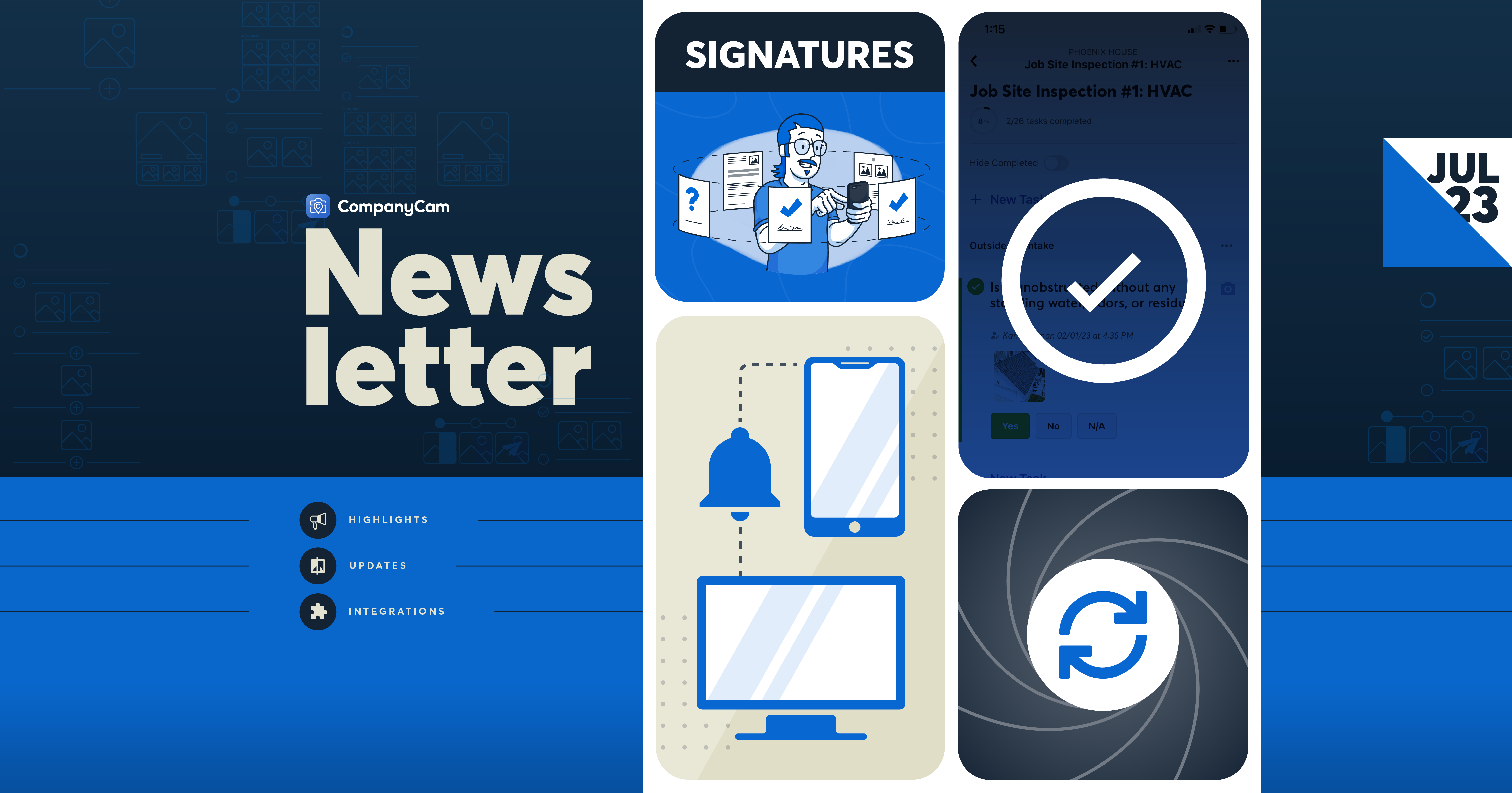 July 2023 newsletter header