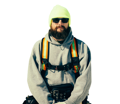 Tradesman posing for a profile picture