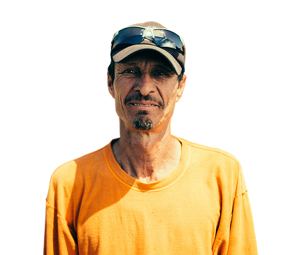 Tradesman posing for a profile picture