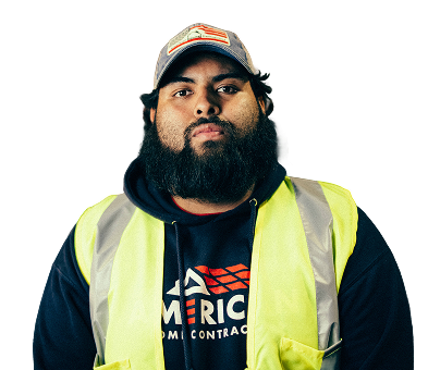 Tradesman posing for a profile picture